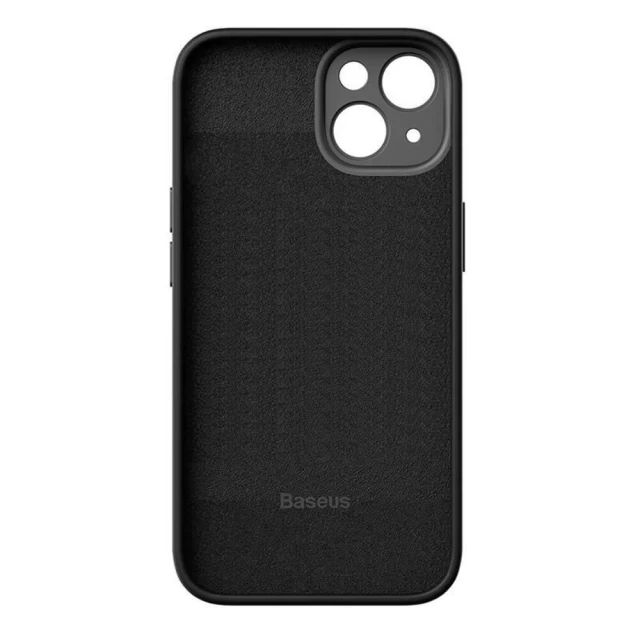 Чохол і захисне скло Baseus Liquid Silica для iPhone 14 Black (ARYT001201)