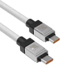 Кабель Baseus CoolPlay USB-C to USB-C 100W 1m White (CAKW000202)