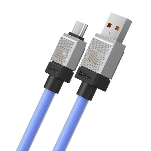 Кабель Baseus CoolPlay USB-A to USB-C 100W 2m Blue (CAKW000703)