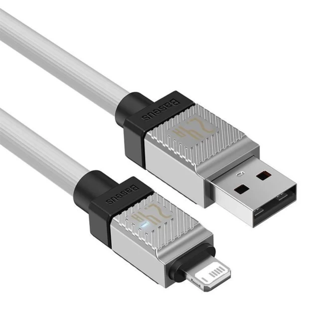 Кабель Baseus CoolPlay USB-A to Lightning 2.4A 2m White (CAKW000502)