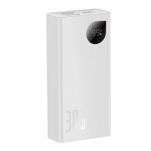 Портативний зарядний пристрій Baseus Adaman2 with Digital Display 10000 mAh 30W White (PPAD080002)