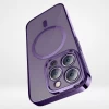 Чохол та захисне скло Baseus Glitter Magnetic with Cleaning Kit для iPhone 14 Pro Max Purple with MagSafe (ARMC010905)