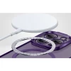 Чохол та захисне скло Baseus Glitter Magnetic with Cleaning Kit для iPhone 14 Pro Max Purple with MagSafe (ARMC010905)