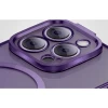 Чохол та захисне скло Baseus Glitter Magnetic with Cleaning Kit для iPhone 14 Pro Max Purple with MagSafe (ARMC010905)