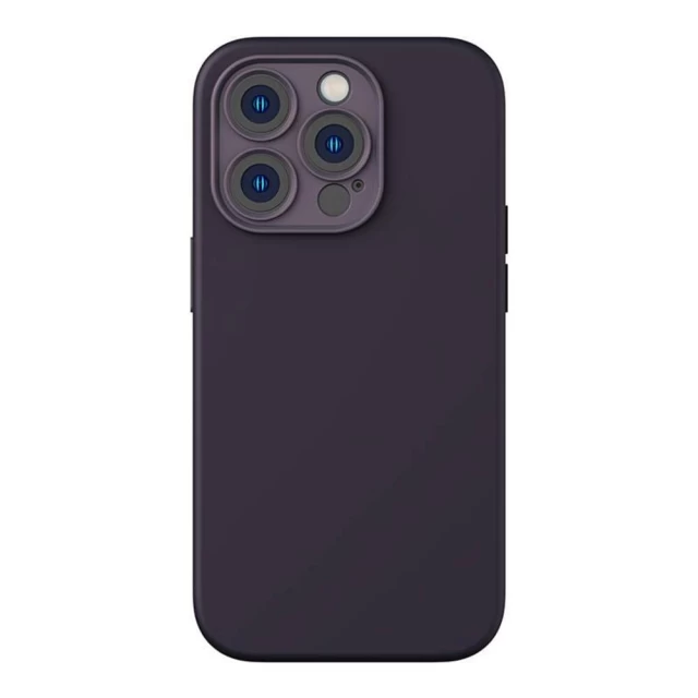 Чохол та захисне скло Baseus Liquid Silica Gel Case with Cleaning Kit для iPhone 14 Pro Max Elderberry (ARYT020705)