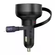 Автомобильное зарядное устройство Baseus Enjoyment Pro USB-C with Lightning Cable 60W Black (C00057803111-00)