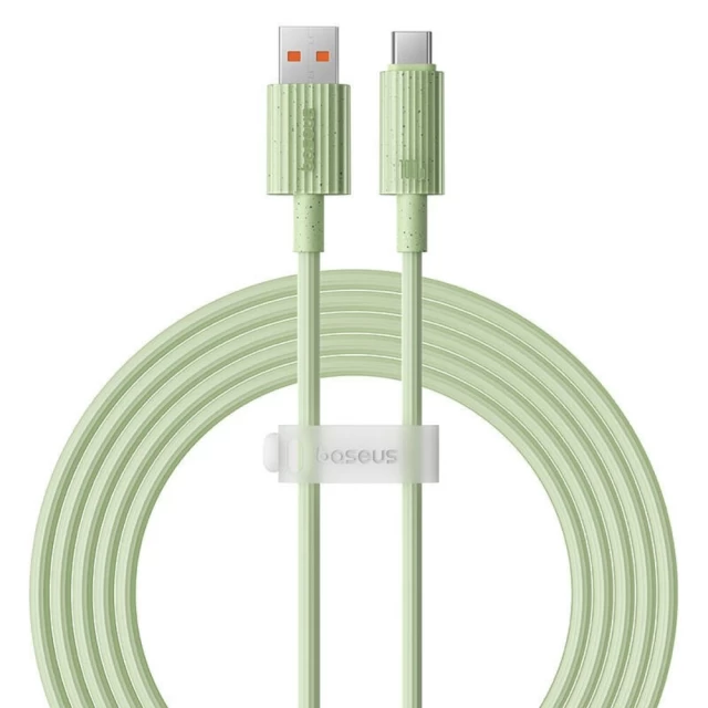 Кабель Baseus Habitat USB-A to USB-C 100W 2m Green (P10360203631-01)