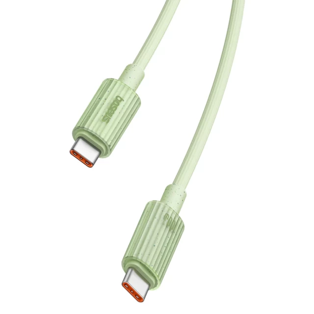 Кабель Baseus Habitat USB-C to USB-C 100W 1m Green (P10360202631-00)