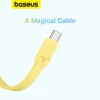 Портативний зарядний пристрій Baseus Magnetic Mini with USB-C to USB-C Cable 0.3m 10000 mAh 30W Yellow with MagSafe (P1002210BY23-00)