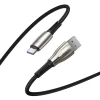 Кабель Baseus Water Drop-shaped LED USB-A to USB-C 66W 6A 2m Black (CATSD-N01)