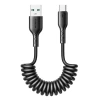 Автомобільний кабель Joyroom Easy-Travel USB-A to USB-C 3A 1.5m Black (SA38-AC3 1.5m Bl)
