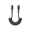 Автомобільний кабель Joyroom Easy-Travel USB-C to USB-C 60W 1.5m Black (SA38-CC3 1.5m Bl)