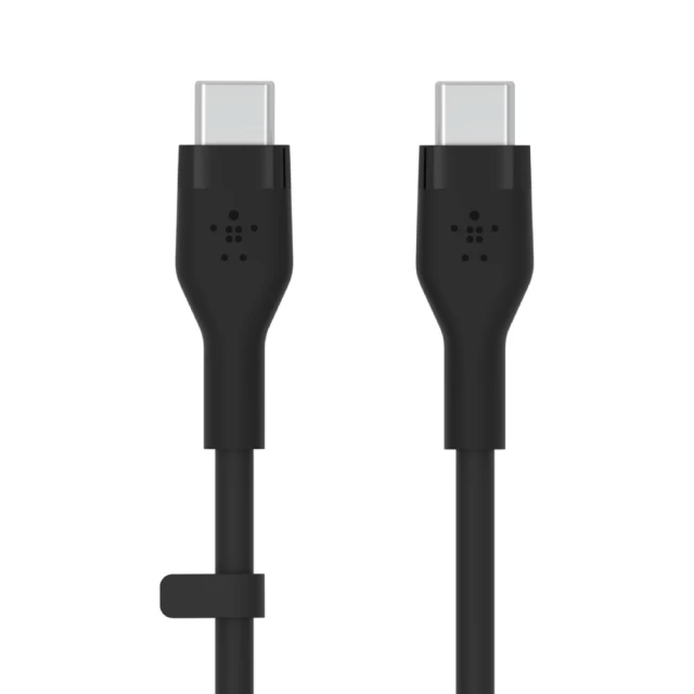 Кабель Belkin USB-C to USB-C SILICONE 3m Black (CAB009BT3MBK)