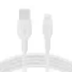 Кабель Belkin USB-A to Lightning SILICONE 2m White (CAA008BT2MWH)