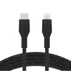 Кабель Belkin USB-С to Lightning SILICONE 1m Black (CAA009BT1MBK)