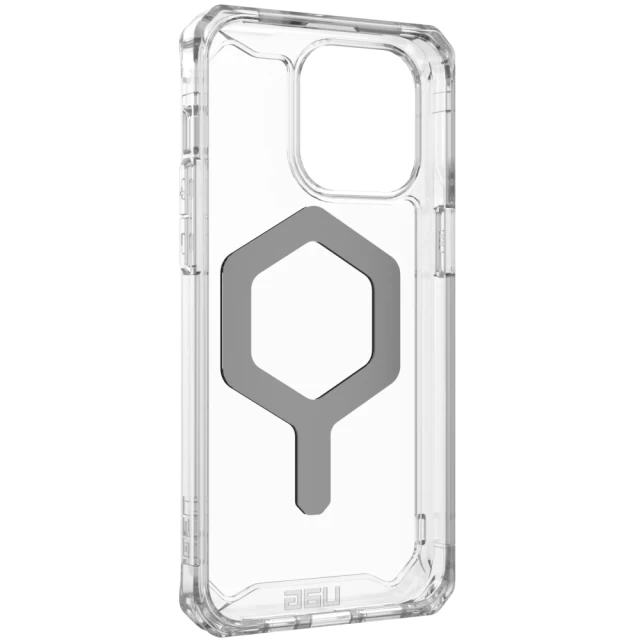 Чехол UAG Plyo для iPhone 15 Pro Max Ice Silver with MagSafe (114305114333)