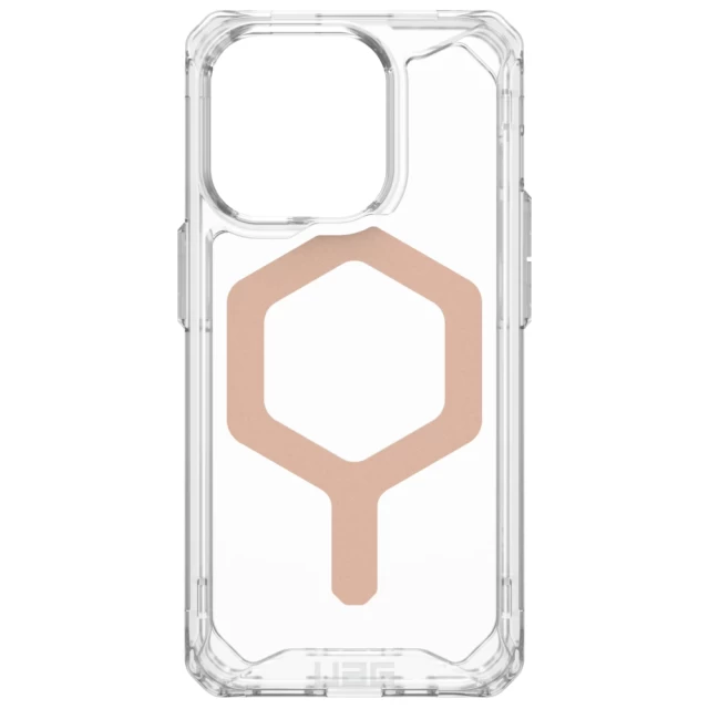 Чехол UAG Plyo для iPhone 15 Pro Ice Rose Gold with MagSafe (114286114348)