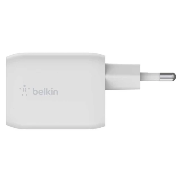 Сетевое зарядное устройство Belkin PD 65W 2xUSB-C White (WCH013VFWH)
