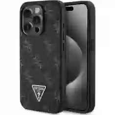 Чохол Guess 4G Triangle Metal Logo для iPhone 15 Pro Black (GUHCP15LPG4GPK)