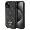 Чехол Guess 4G Triangle Metal Logo для iPhone 15 | 14 | 13 Black (GUHCP15SPG4GPK)