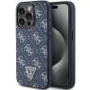 Чохол Guess 4G Triangle Metal Logo для iPhone 15 Pro Max Blue (GUHCP15XPG4GPB)