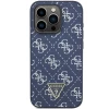 Чехол Guess 4G Triangle Metal Logo для iPhone 15 Pro Max Blue (GUHCP15XPG4GPB)