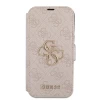 Чехол-книжка Guess 4G Metal Logo для iPhone 15 Pro Pink (GUBKP15L4GMGPI)