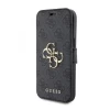Чехол-книжка Guess 4G Metal Logo для iPhone 15 | 14 | 13 Grey (GUBKP15S4GMGGR)