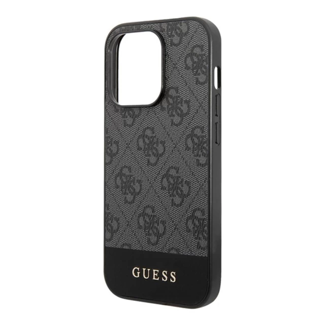 Чохол Guess 4G Stripe Collection для iPhone 15 Pro Grey (GUHCP15LG4GLGR)