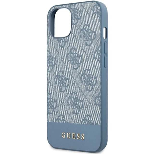 Чехол Guess 4G Stripe Collection для iPhone 15 | 14 | 13 Blue (GUHCP15SG4GLBL)