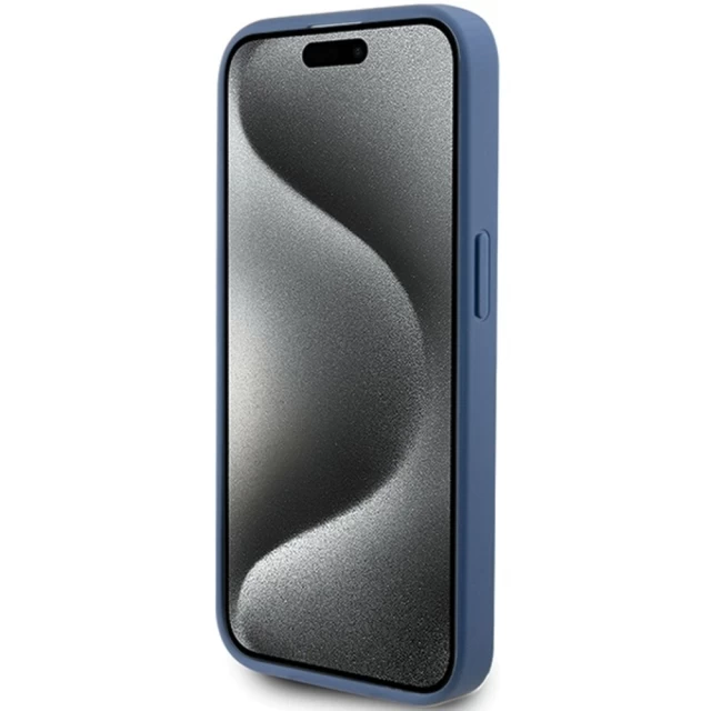 Чехол Guess 4G Stripe Collection для iPhone 15 Pro Max Blue (GUHCP15XG4GLBL)