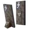 Чехол Guess Grip Stand 4G Triangle Strass для Samsung Galaxy S24 Ultra (S928) Brown (GUHCS24LPGS4TDW)