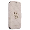 Чехол-книжка Guess 4G Metal Logo для iPhone 15 Pro Max Pink (GUBKP15X4GMGPI)