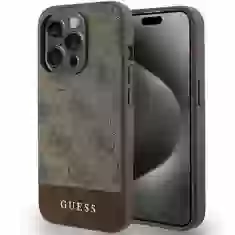 Чохол Guess 4G Stripe Collection для iPhone 15 Pro Max Brown (GUHCP15XG4GLBR)
