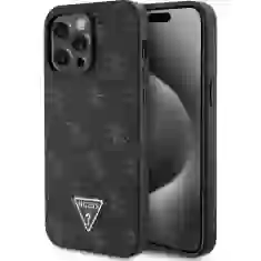 Чехол Guess 4G Triangle Metal Logo для iPhone 14 Pro Max Black (GUHCP14XPG4GPK)