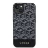 Чехол Guess GCube Stripes для iPhone 15 | 14 | 13 Black with MagSafe (GUHMP15SHGCFSEK)