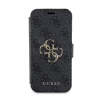 Чохол-книжка Guess 4G Metal Logo для iPhone 15 Pro Max Grey (GUBKP15X4GMGGR)