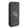 Чохол-книжка Guess 4G Metal Logo для iPhone 15 Pro Max Grey (GUBKP15X4GMGGR)