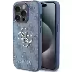Чехол Guess 4G Big Metal Logo для iPhone 15 Pro Blue (GUHCP15L4GMGBL)