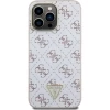 Чехол Guess 4G Triangle Metal Logo для iPhone 15 Pro Max White (GUHCP15XPG4GPH)