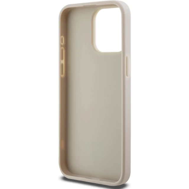 Чохол Guess 4G Triangle Metal Logo для iPhone 15 Pro Max White (GUHCP15XPG4GPH)