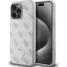 Чехол Guess 4G Triangle Metal Logo для iPhone 15 Pro Max White (GUHCP15XPG4GPH)