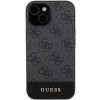 Чехол Guess 4G Stripe Collection для iPhone 15 | 14 | 13 Grey (GUHCP15SG4GLGR)