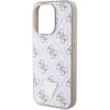 Чехол Guess 4G Triangle Metal Logo для iPhone 15 Pro White (GUHCP15LPG4GPH)