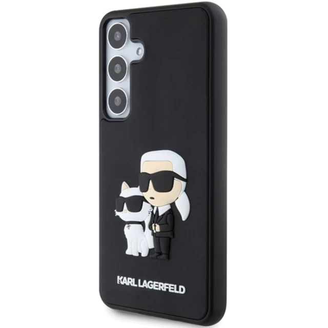 Чехол Karl Lagerfeld 3D Rubber Karl & Choupette для Samsung Galaxy S24 (S921) Black (KLHCS24S3DRKCNK)