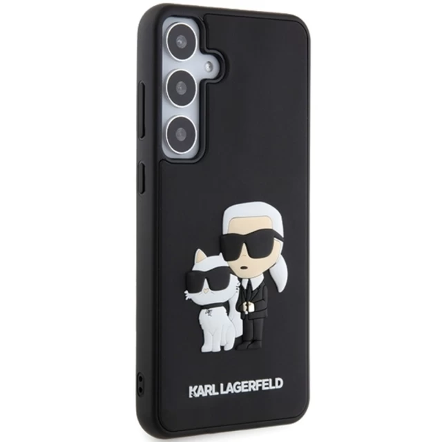 Чехол Karl Lagerfeld 3D Rubber Karl & Choupette для Samsung Galaxy S24 (S921) Black (KLHCS24S3DRKCNK)