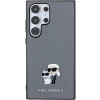 Чехол Karl Lagerfeld Saffiano Karl & Choupette Metal Pin для Samsung Galaxy S24 Ultra (S928) Grey (KLHCS24LPSAKCMPG)