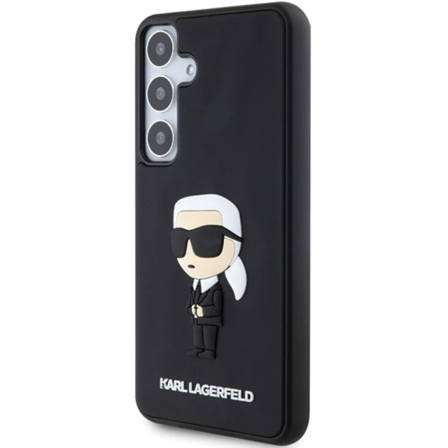Чохол Karl Lagerfeld 3D Rubber Ikonik для Samsung Galaxy S24 Plus (S926) Black (KLHCS24M3DRKINK)