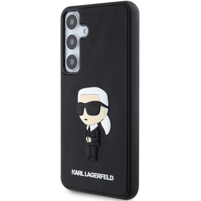 Чехол Karl Lagerfeld 3D Rubber Ikonik для Samsung Galaxy S24 Plus (S926) Black (KLHCS24M3DRKINK)