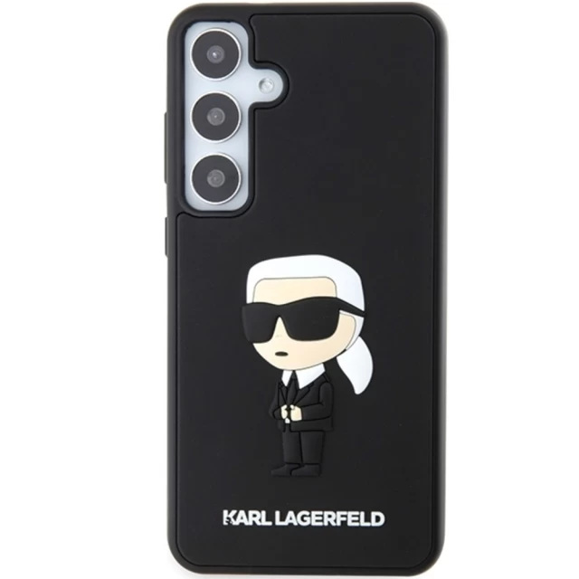 Чехол Karl Lagerfeld 3D Rubber Ikonik для Samsung Galaxy S24 (S921) Black (KLHCS24S3DRKINK)